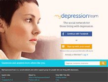 Tablet Screenshot of mydepressionteam.com